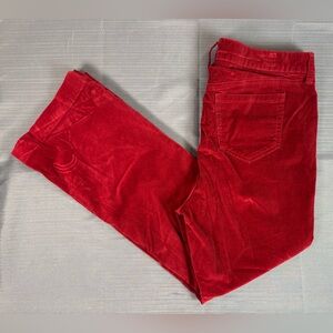 Torrid Size 16 Red Corduroy Pants | High Rise Button Fly Stretch